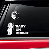 Los mejores  - Pegatinas de vinilo para luna trasera de coche- dise?o de Star Wars- con texto ?Baby on Board? (2 unidades)
